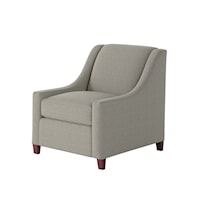 Accent Chair with Sloping Track Arms