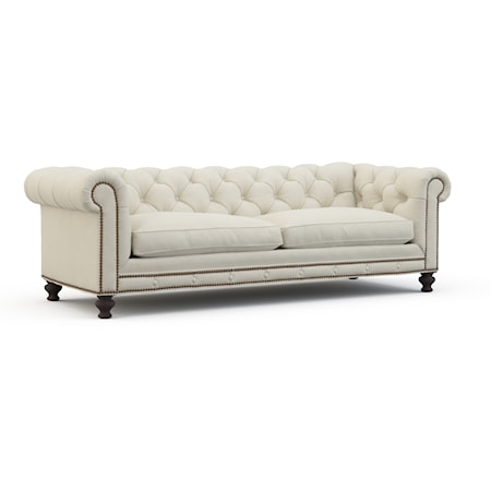 Traditional Sofa with Tufted Back