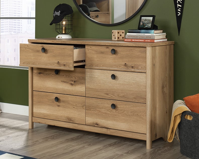 Sauder Dover Edge Six-Drawer Bedroom Chest