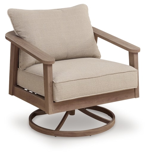 Outdoor Swivel Lounge With Cushion