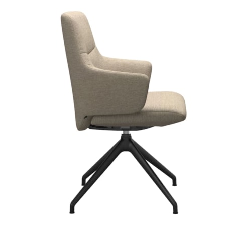 Arm Chair with Low Back and D350 Base