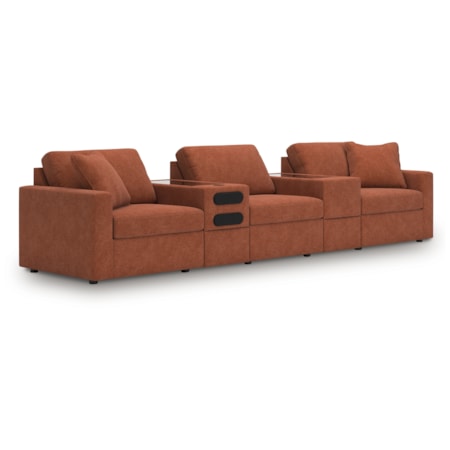 5-piece Sectional With Audio System
