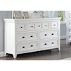 Furniture of America - FOA CASTILE 7-Drawer White Dresser