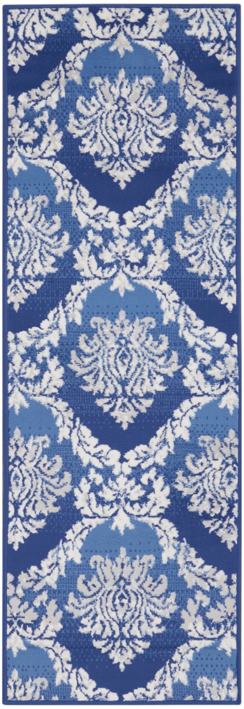 2' x 8' Blue Runner Rug