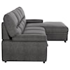 Homelegance Furniture Michigan 2-Piece Sectional with Pull-out Bed