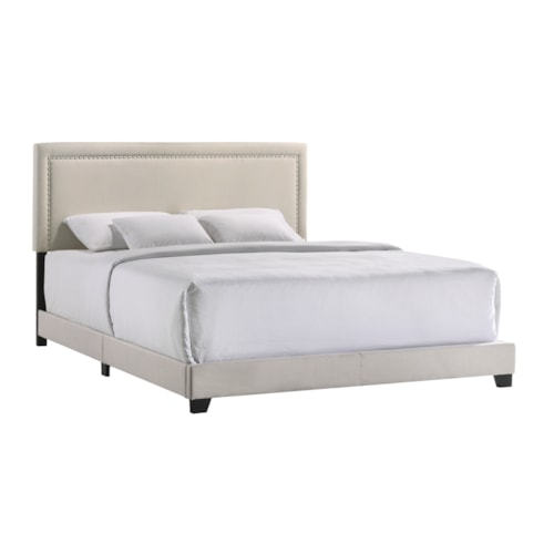 Contemporary Zion King Upholstered Bed