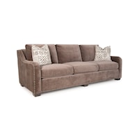 Customizable Sofa with English Arms and Nailheads