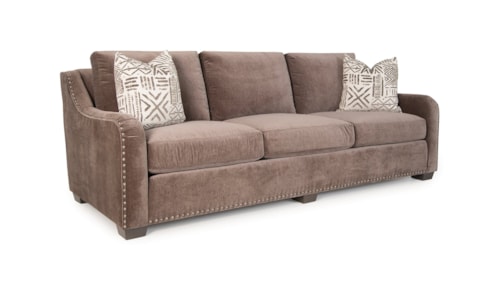 Customizable Sofa with English Arms and Nailheads