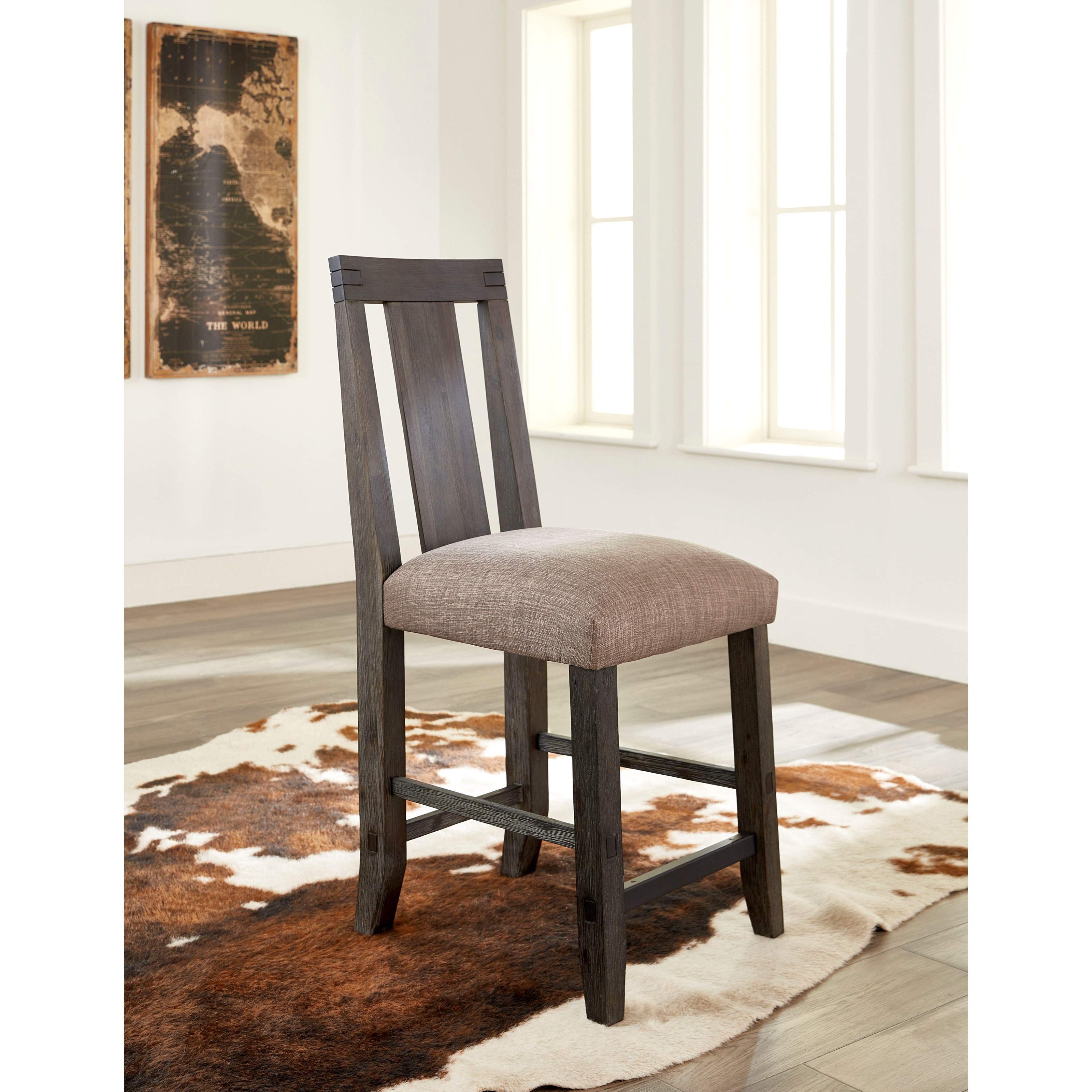 Modus Furniture Meadow Solid Wood Upholstered Counter Stool