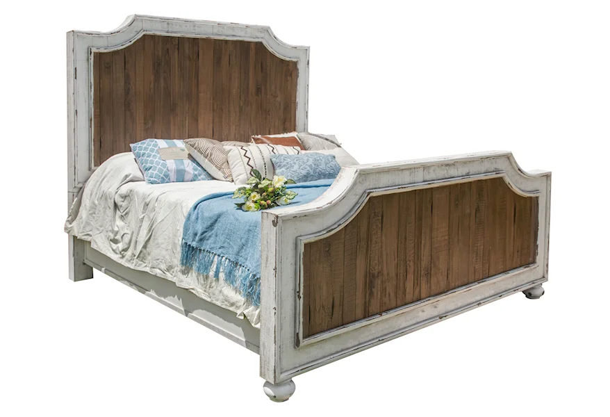 Aruba King Bed by International Furniture Direct at VanDrie Home Furnishings