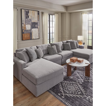 4-Piece Double Chaise Sectional