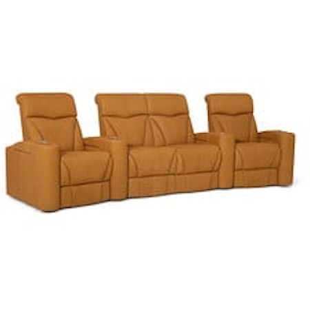 Vivid Casual 3-Piece Sectional Theater Sofa