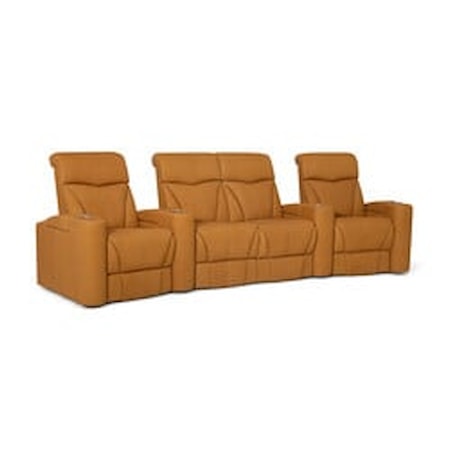 Vivid 3-Piece Sectional Theater Sofa