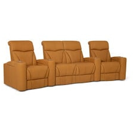 Vivid 3-Piece Sectional Theater Sofa