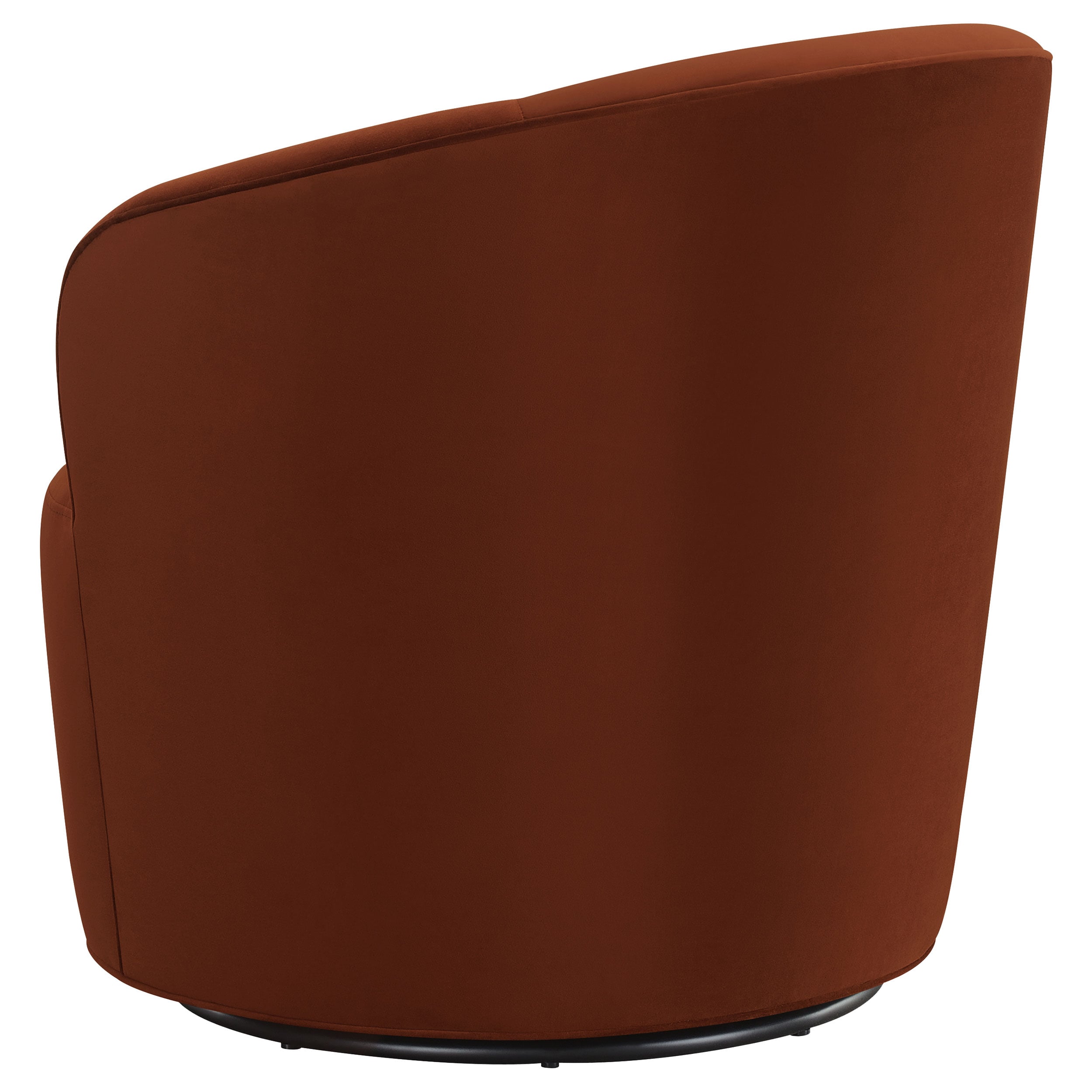 Joyce Barrel Back Swivel Chair Burnt Orange