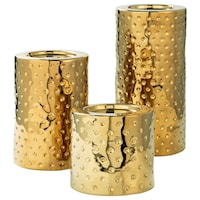 Marisa Gold Candle Holders (Set of 3)