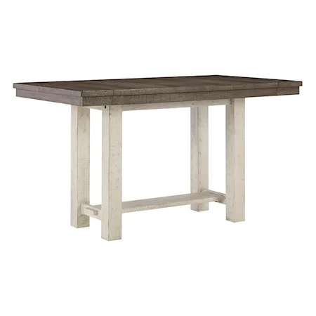 Two-Tone Counter Height Dining Table