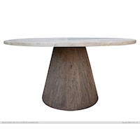 Sahara Rustic Round Pedestal Table