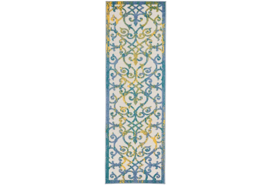 Aloha 2'3" x 8'  Rug by Nourison at Home Collections Furniture
