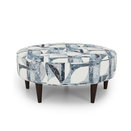 Contemporary Round Ottoman