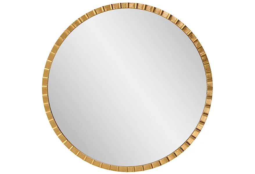Dandridge Dandridge Gold Round Mirror by Uttermost at Miller Waldrop Furniture and Decor