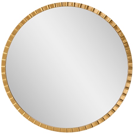 Dandridge Gold Round Mirror