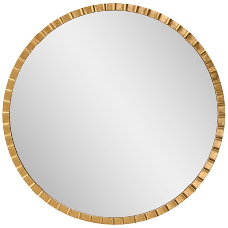 Dandridge Gold Round Mirror