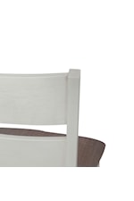 Liberty Furniture Brook Bay Transitional Slat Back Upholstered Side Chair with Nylon Chair Glides