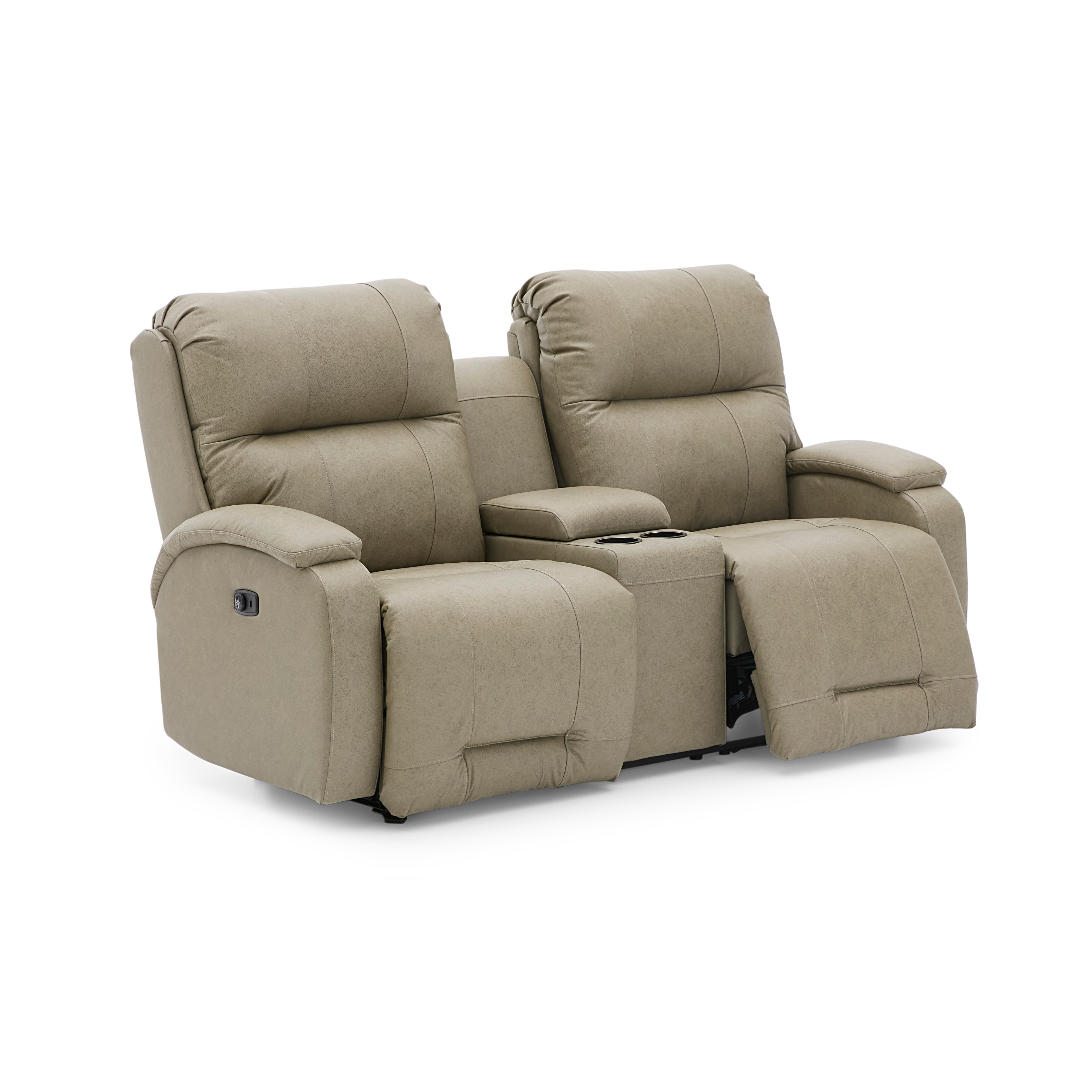 Best Home Furnishings Maverly Power Reclining Space Saver Console Loveseat