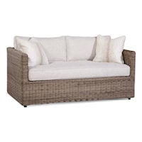 Transitional Outdoor Loveseat