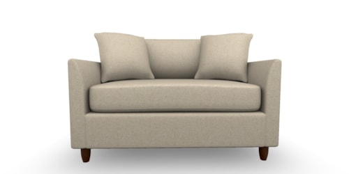 Contemporary Chair & A Half With Memory Twin Sleeper