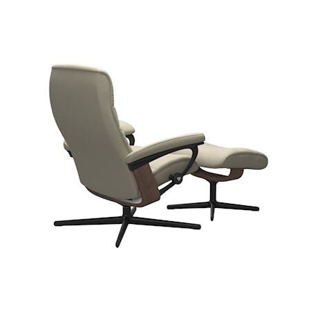 Small Reclining Chair with Cross Base