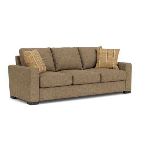 Transitional Sofa with Track Arms