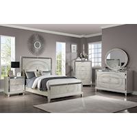 Glam 4-Piece Queen Bedroom Set