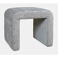 Contemporary Petite Accent Bench - Gray