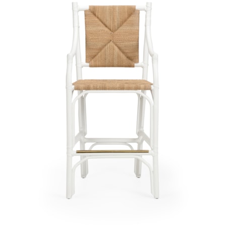 Mecklenburg Barstool - White