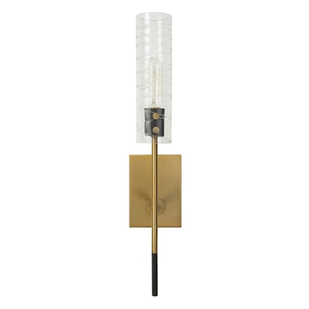 Telesto 1 Light Brass Sconce