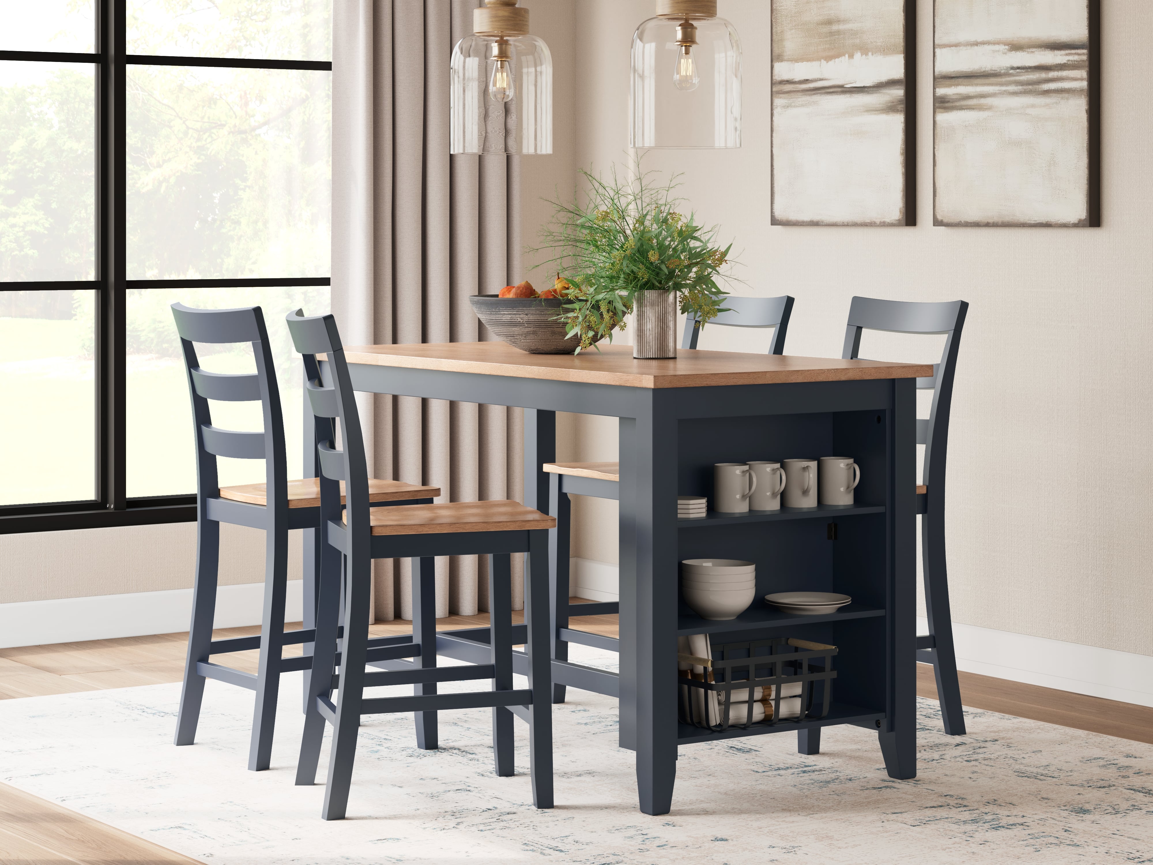 Signature Design by Ashley Gesthaven 5-Piece Counter Height Dining Table