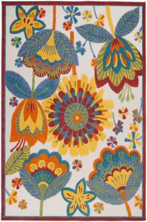 5'3" x 7'5" Multicolor Rectangle Rug
