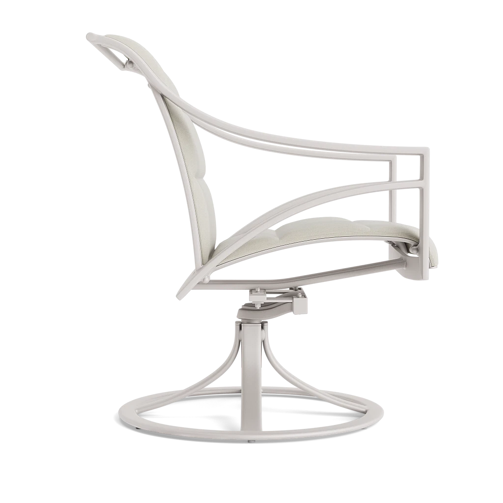 Padded Sling Slope-Arm Swivel Rocker