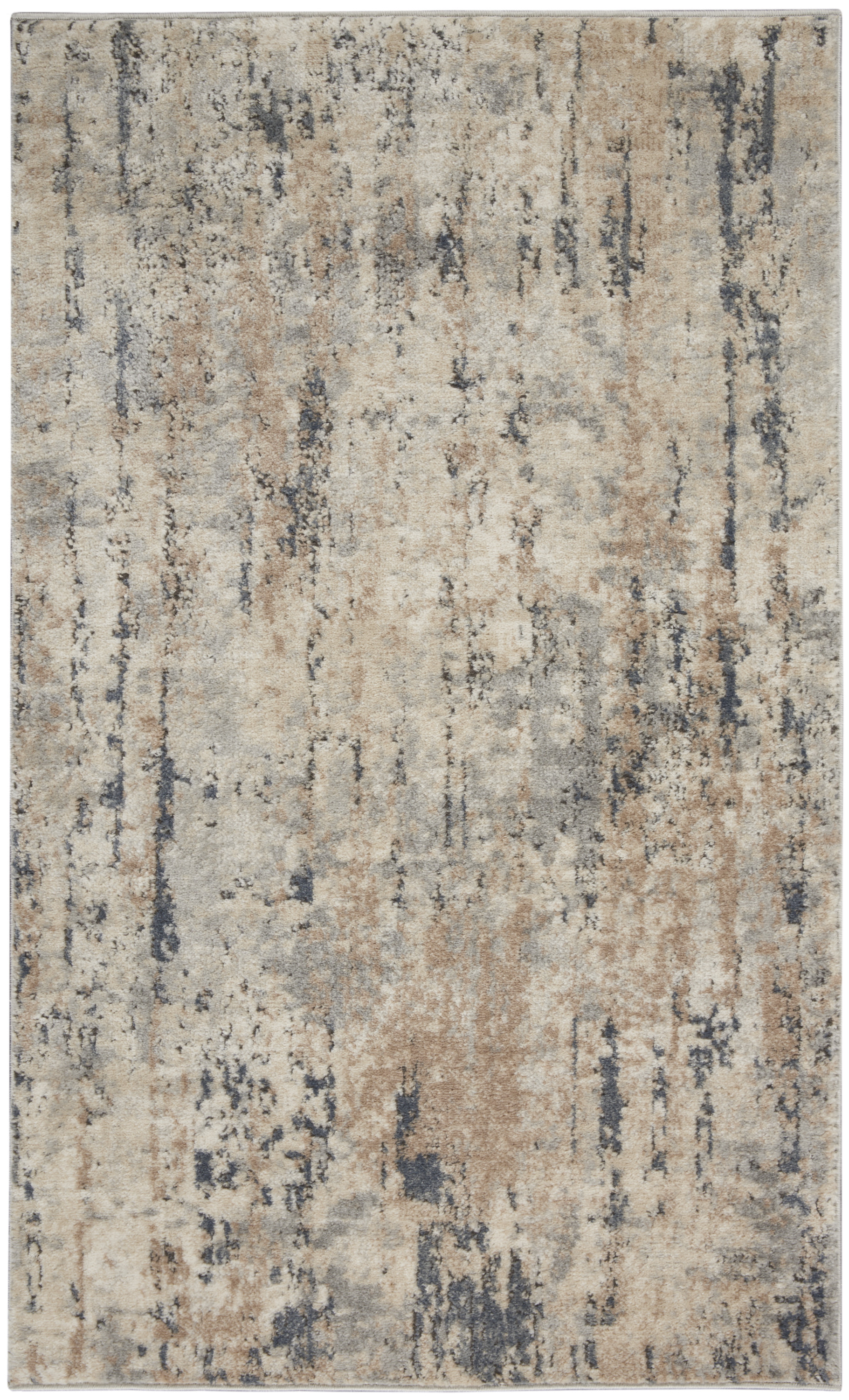3' x 5' Beige/Grey Rectangle Rug