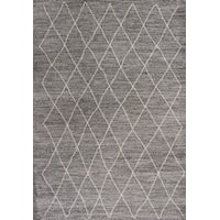 7'7" X 5'3" Grey Boho Area Rug