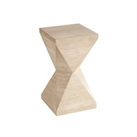 Contemporary Shea Faceted Accent Table