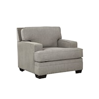 Margo Transitional Accent Chair with Nailhead Trim