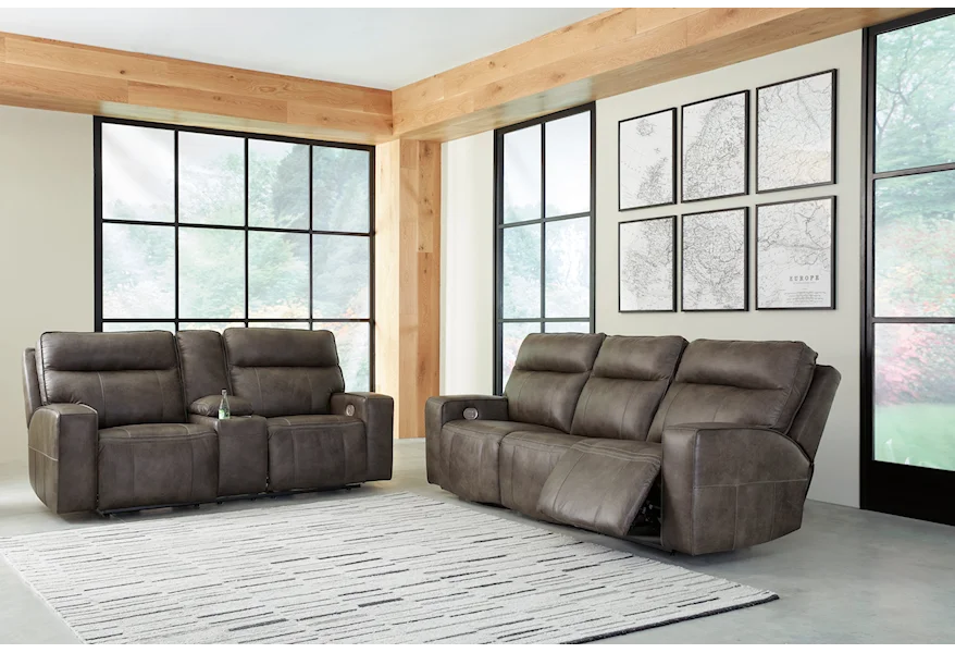 Game Plan Power Reclining Set by Signature Design by Ashley at Zak's Home Outlet