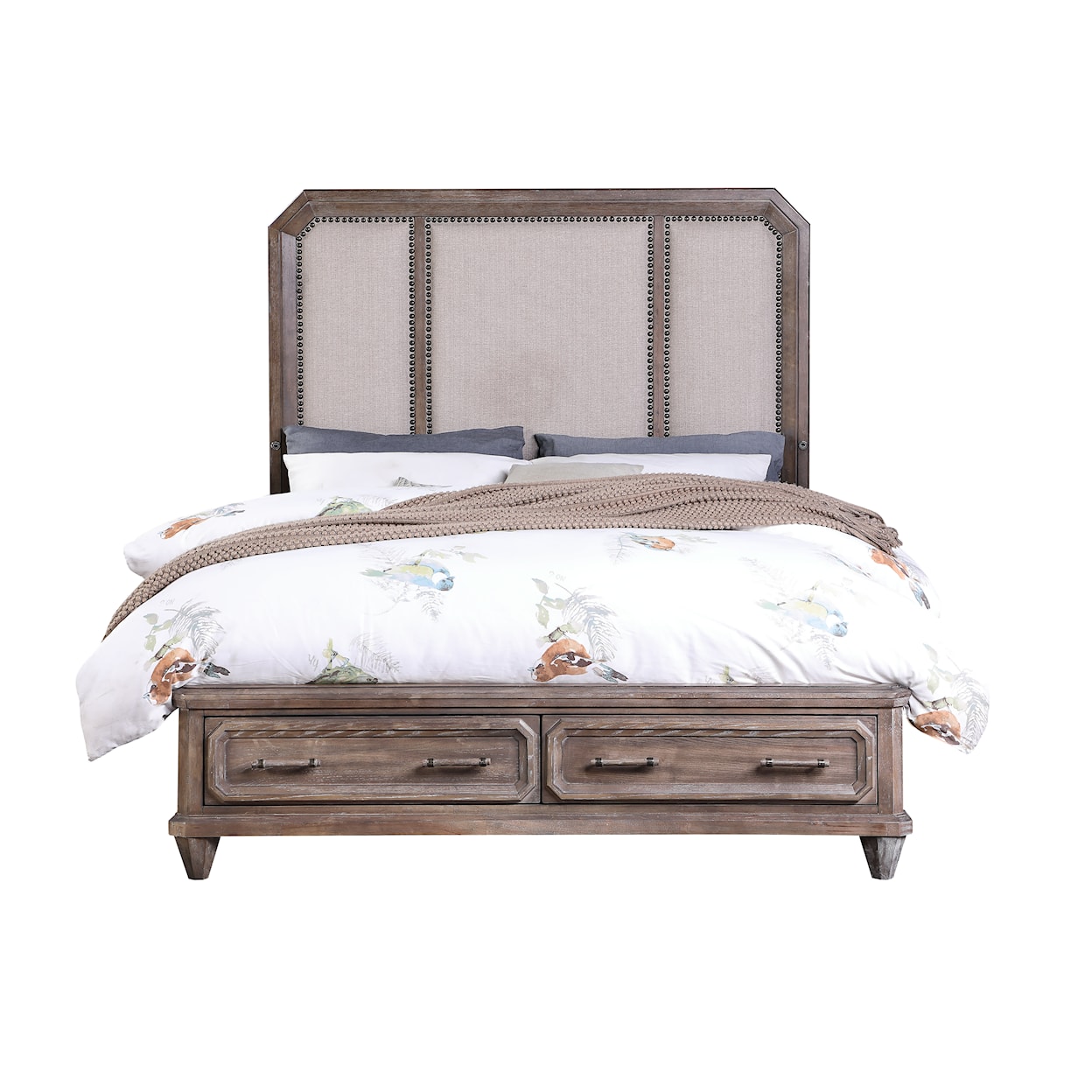 New Classic Lincoln Park King Storage Bed 