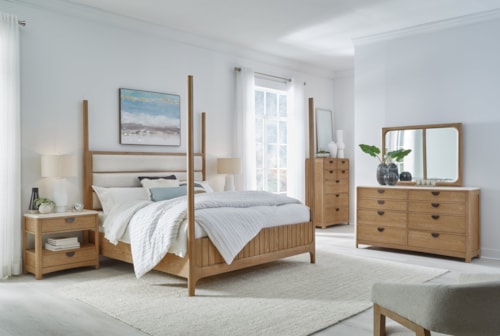 Transitional 6-Piece Queen Bedroom Set