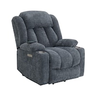 Transitional Power Recliner with Lift and Heating/Massage