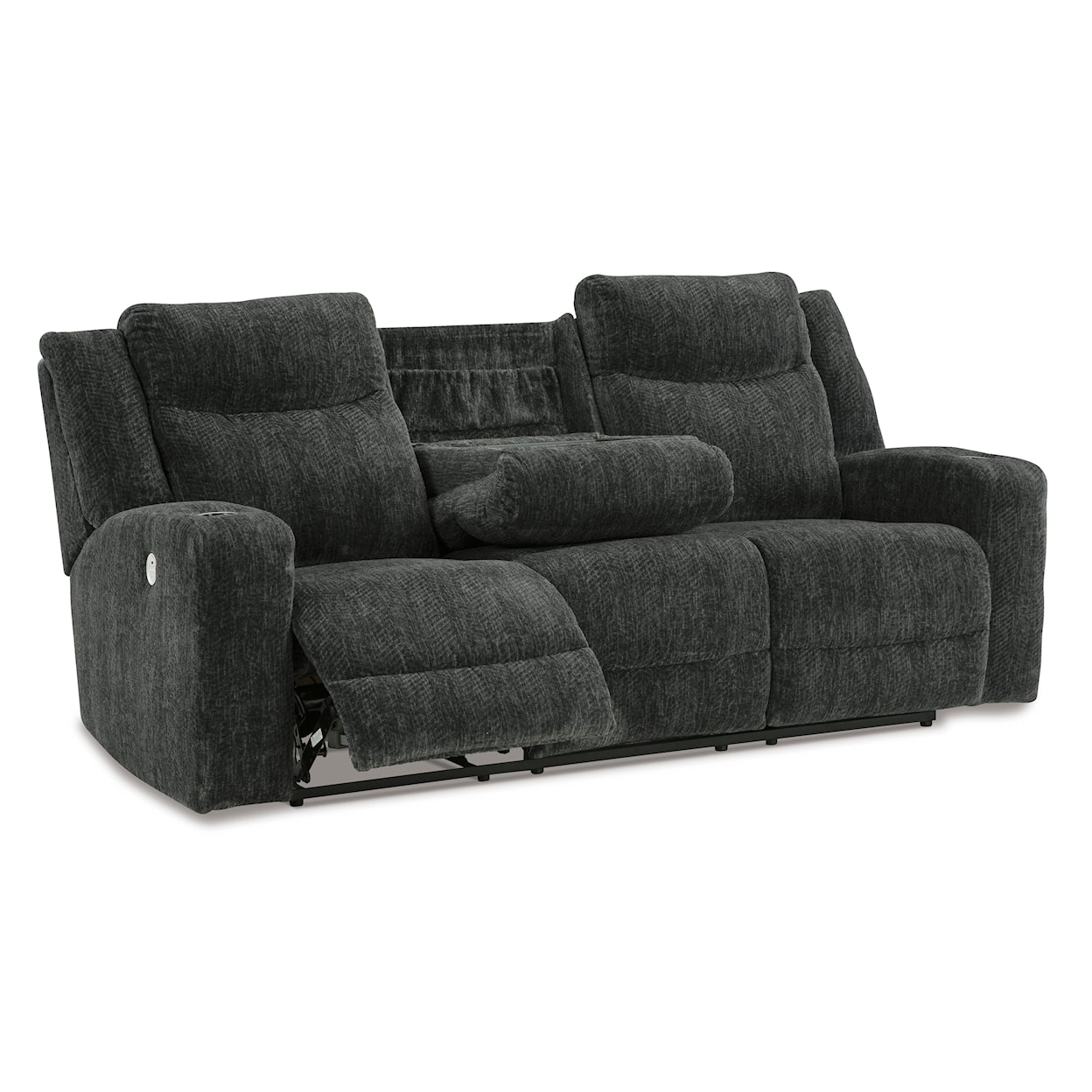 Signature Design by Ashley Furniture Martinglenn Power Reclining Sofa with Drop Down Table