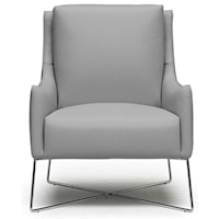 Contemporary Chair with Tapered Arms